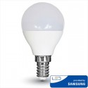 LAMPADINE LED E14 P45 4.5W SMD SAMSUNG MINIGLOBO LUCE FREDDA 6400K V-TAC VT-225 266