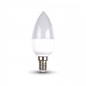 Lampadine led candela E27 5,5W oliva Luce calda 2700K V Tac VT-1821N 43421