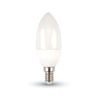 LAMPADINE LED E14 6W CANDELA OLIVA LUCE CALDA 2700K V TAC VT-1855 4215