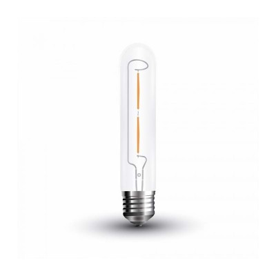 Lampadine led filamento E27 2W tubolare vetro Luce calda 2700K V Tac VT-2042 7251