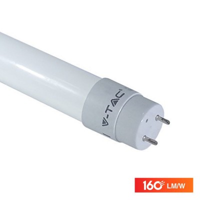 Neon led tubo 120 cm 12W G13 T8 Samsung alta luminosità 160 lm/W Luce calda 3000K V-TAC PRO VT-1612 6477