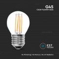 Lampadine led filamento vetro E27 4W G45 miniglobo V Tac VT-1980 214306 214428