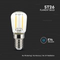 Lampadine led filamento E14 2W ST26 piccola frigorifero V Tac VT-1952-N 214444 214445 214446