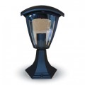 Lampione piccolo lampada a terra alluminio lanterna segnapasso E27 IP44 esterno V-Tac VT-734 7057