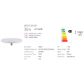 LAMPADINE LED E27 36W SMD UFO HIGH LUMENS LUCE FREDDA 6400K V-TAC VT-2136 7166