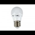 2 LAMPADINE LED E27 G45 5.5W SMD MINIGLOBO LUCE CALDA 2700K VT-2166 7360