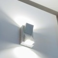 Applique led a muro lampada doppio fascio bianco 10W IP55 esterno Universo ES04