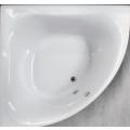 Vasca da bagno angolare 150X150 semicircolare incasso acrilico guscio + telaio Bora