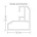 BOX DOCCIA PVC RIDUCIBILE SOFFIETTO LATERALE NICCHIA 80-100 RADU