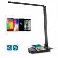 Lampada tavolo led 5W con ricarica Wireless QI Smartphone dimmerabile touch Mona Aigostar